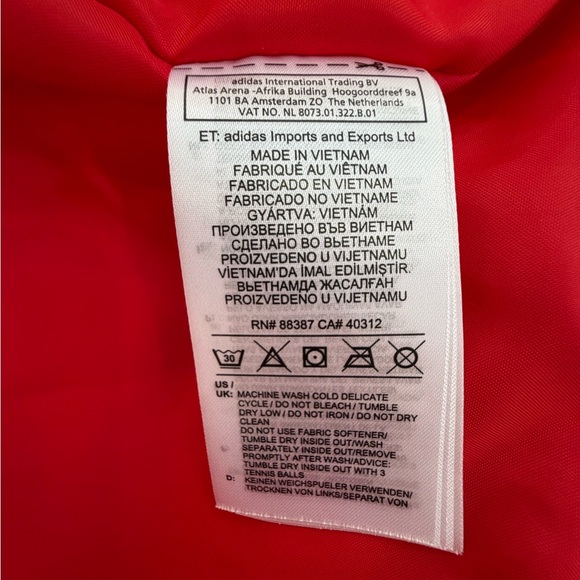 Adidas Cropped Bomber Puffer Jacket - Picture 11 of 11